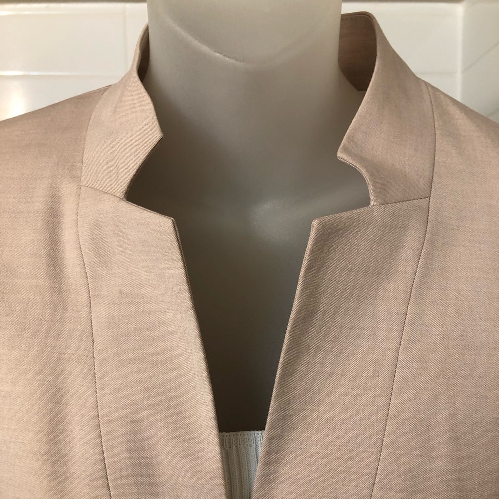 Zara Blush Pink Structured Blazer and Slim Trouser Suit Set Size 4 NWOT - Picture 13 of 13
